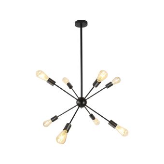 Csillár, STRICT 8, KL106006, 8xE27, fekete