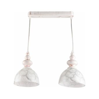 Csillár, SUKI 2, LY-3367, 2xE27, fehér, arany