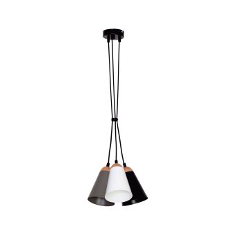 Függesztett csillár, SWEDEN SP3, KL6521, 3xE27, fehér, szürke, fekete