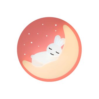 Mennyezeti lámpa, LED TENDER, KL151021, 40W, 3000-6000K, rózsaszín