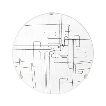 Mennyezeti lámpa, TETRIX 25, LY-6068, 1xE27, fehér, fekete