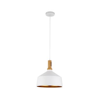 Függesztett csillár, TRENDY SP1 BIG ALB, KL6248, 1xE27, fehér, natúr