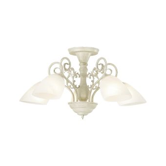 Csillár, TRIESTE 5, KL6185, 5xE27, fehér, arany