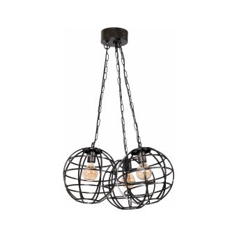 Csillár, TRIGLOB 3, KL113003, 3xE27, fekete