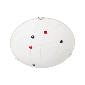 Mennyezeti lámpa, VENUS D300, KL5942, 1xE27, fehér, többszínű