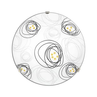 Mennyezeti lámpa, VULCAN 30, LY-6081, 1xE27, fehér, többszínű