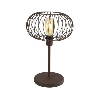 Asztali lámpa, WIRE TL1, KL108018, 1xE27, rozsdabarna