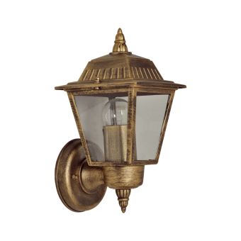 Fali lámpa, YORK 1 BRONZ, KL8000, 1xE27, antikolt bronz